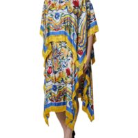 6729714.jpeg Dolce & Gabbana mitmevärviline Majolica kaftan maksikleit