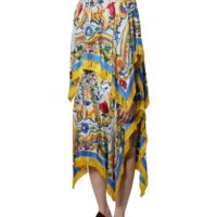6729725.jpeg Dolce & Gabbana mitmevärviline Majolica kaftan maksikleit