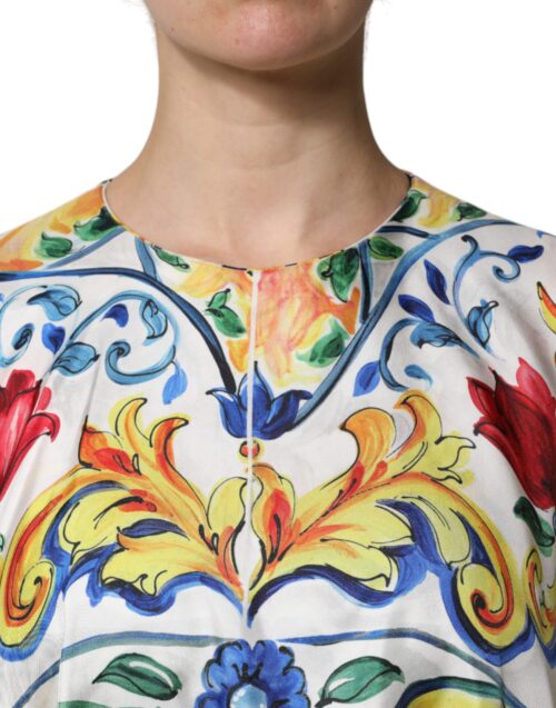 6729731.jpeg Dolce & Gabbana mitmevärviline Majolica kaftan maksikleit
