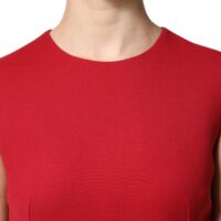 6729887.jpeg Dolce & Gabbana punane varrukateta A-lõikeline põlvpikk kleit
