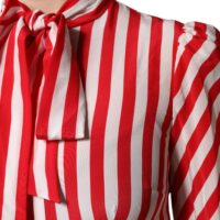 6730396.jpeg Dolce & Gabbana valge/punane triibuline midikleit