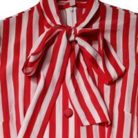 6730398.jpeg Dolce & Gabbana valge/punane triibuline midikleit