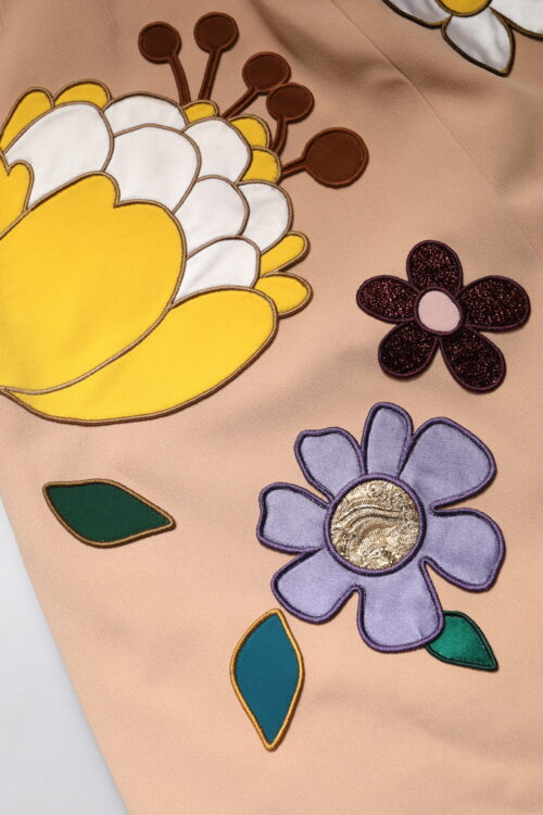 6757471.jpeg Dolce & Gabbana beež lilleline kõrge vöökohaga pliiatsseelik