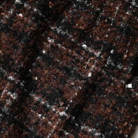 Dolce & Gabbana Mitmevärviline kõrge vöökohaga tartaanmustriga tweed miniseelik