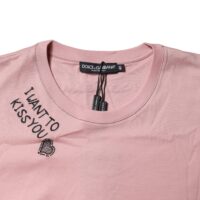 6758175.jpeg Dolce & Gabbana roosa logoprindiga T-särk