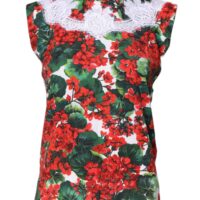 Dolce & Gabbana Multicolor lilleline varrukateta topp