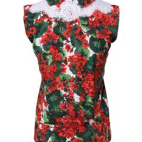Dolce & Gabbana Multicolor lilleline varrukateta topp