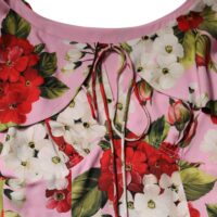 Dolce & Gabbana roosa lillemustriga pluus