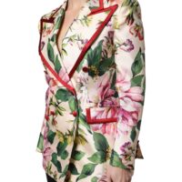 Dolce & Gabbana mitmevärviline lillemustriga kaherealine jakk