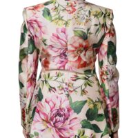 Dolce & Gabbana mitmevärviline lillemustriga kaherealine jakk