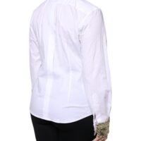 Dolce & Gabbana valge pikkade varrukatega särk litritega