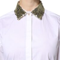 Dolce & Gabbana valge pikkade varrukatega särk litritega