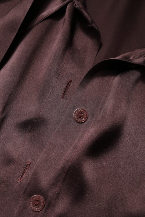 Dolce & Gabbana Pruun lipskraagiga pikkade varrukatega pluus