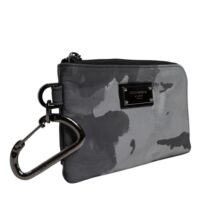 Dolce & Gabbana must-hall kamuflaaž logoplaadiga võtmeümbrisega kotike 10 Dolce & Gabbana must-hall kamuflaaž logoplaadiga võtmeümbrisega kotike