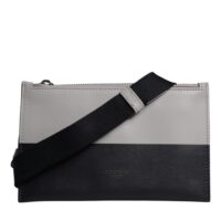 Dolce & Gabbana must-valge crossbody kott logo reljeefiga