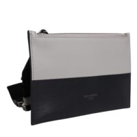 Dolce & Gabbana must-valge crossbody kott logo reljeefiga