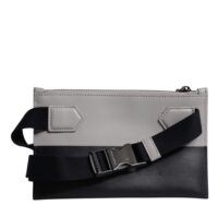 Dolce & Gabbana must-valge crossbody kott logo reljeefiga