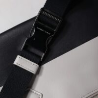 Dolce & Gabbana must-valge crossbody kott logo reljeefiga