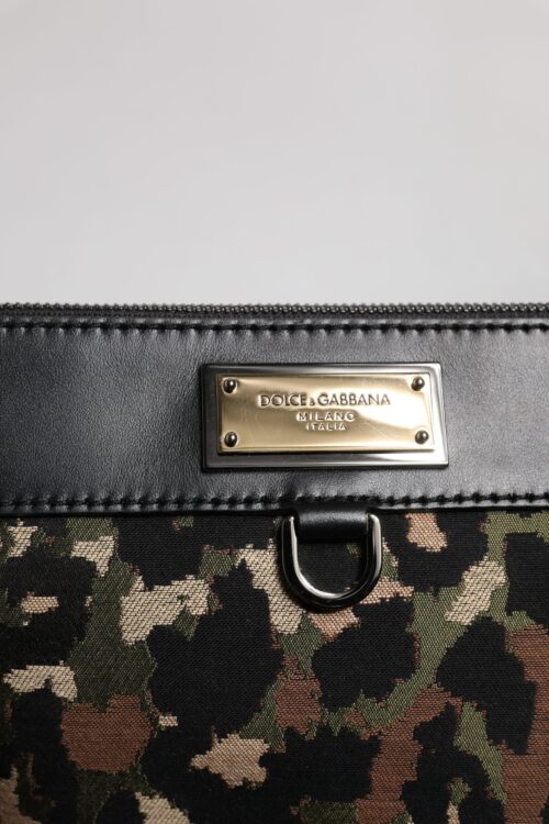 Dolce & Gabbana Mitmevärviline leopardimustriga žakaar-kott