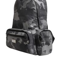 Dolce & Gabbana hall kamuflaažmustriga logo plaadiga seljakott