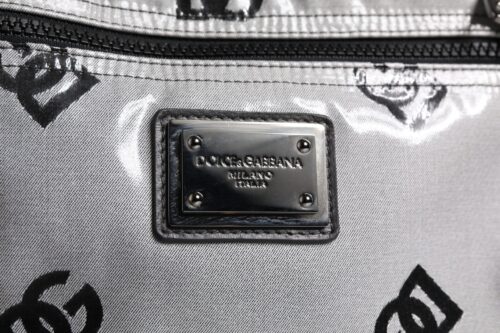 Dolce & Gabbana hall-must DG logo plaadiga seljakott
