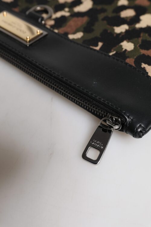 Dolce & Gabbana Mitmevärviline leopardimustriga žakaar-kott