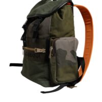 Dolce & Gabbana militaarroheline seljakott patchwork-disainiga