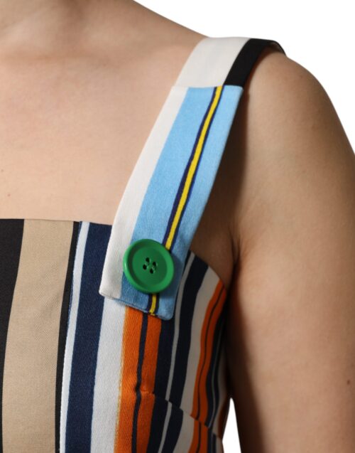 6855387.jpeg Dolce & Gabbana Mitmevärviline Triibuline Varrukateta Kleit