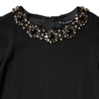 Dolce & Gabbana Must kristallidega minikleit ümara kaelusega