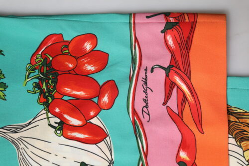 Dolce & Gabbana Rohelised mustrilised sirgelõikelised püksid