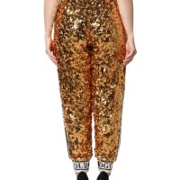 Dolce & Gabbana Metallic Gold DG Logo dressipüksid