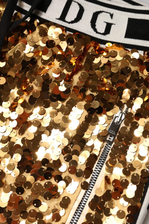 Dolce & Gabbana Metallic Gold DG Logo dressipüksid