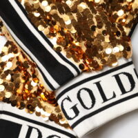 Dolce & Gabbana Metallic Gold DG Logo dressipüksid