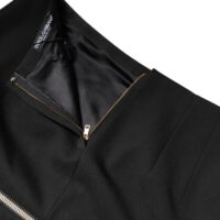 Dolce & Gabbana must kõrge vöökohaga miniseelik