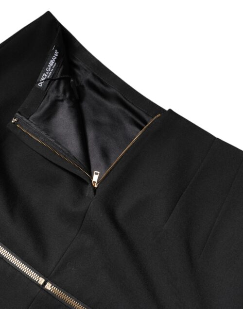 Dolce & Gabbana must kõrge vöökohaga miniseelik