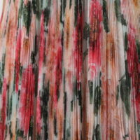 Dolce & Gabbana mitmevärviline lillemustriga kõrge vöökohaga midiseelik