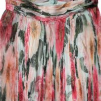 Dolce & Gabbana mitmevärviline lillemustriga kõrge vöökohaga midiseelik