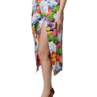 6856357.jpeg Dolce & Gabbana mitmevärviline lilleline kõrge vöökohaga midiseelik