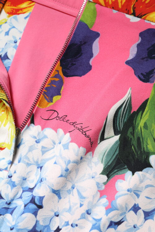 6856361.jpeg Dolce & Gabbana mitmevärviline lilleline kõrge vöökohaga midiseelik