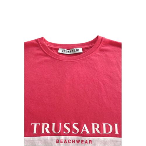 Trussardi Beachwear valge meeste T-särk