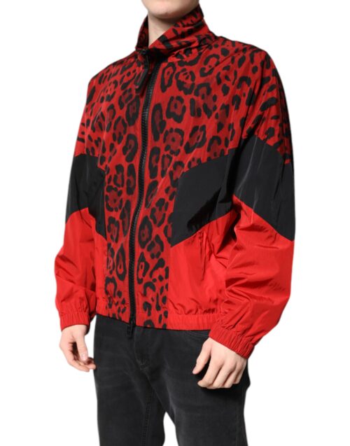 6907963.jpeg Dolce & Gabbana punane leopardimustriga bomber-jakk