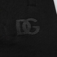 Dolce & Gabbana Mustad keskmise vöökõrgusega jogger-dressipüksid