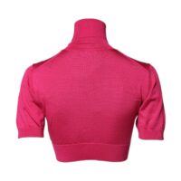 7012363.jpeg Dolce & Gabbana roosa kootud kõrge kaelusega lühike topp