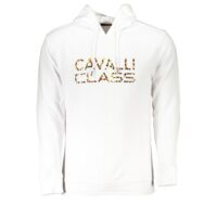 Cavalli Class Bianco Cotton Men Sweatshirt