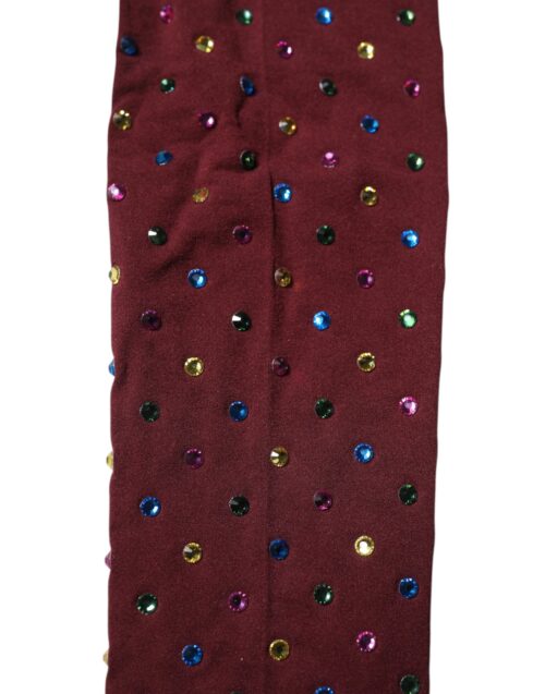 Dolce & Gabbana Maroon kristallidega sukkpüksid