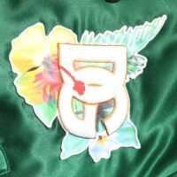 Dolce & Gabbana roheline lilleline DG logoga täislukuga bomberjakk