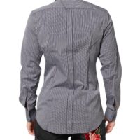 Dolce & Gabbana Must-valge triibuline GOLD pidulik triiksärk