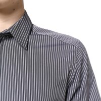 Dolce & Gabbana Must-valge triibuline GOLD pidulik triiksärk