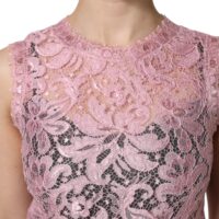 Dolce & Gabbana roosa lilleline varrukateta tuubkleit