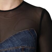 7116962.jpeg Dolce & Gabbana Must-sinine pikkade varrukatega minikleit